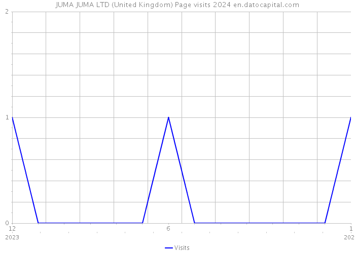 JUMA JUMA LTD (United Kingdom) Page visits 2024 