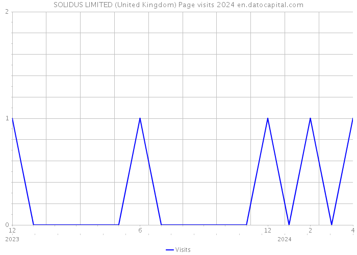 SOLIDUS LIMITED (United Kingdom) Page visits 2024 