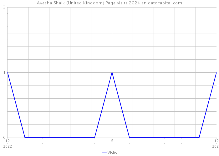 Ayesha Shaik (United Kingdom) Page visits 2024 