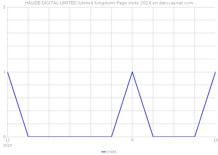 HALIDE DIGITAL LIMITED (United Kingdom) Page visits 2024 