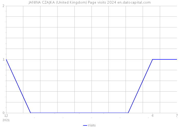 JANINA CZAJKA (United Kingdom) Page visits 2024 