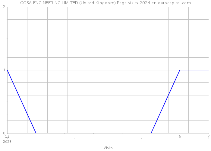 GOSA ENGINEERING LIMITED (United Kingdom) Page visits 2024 