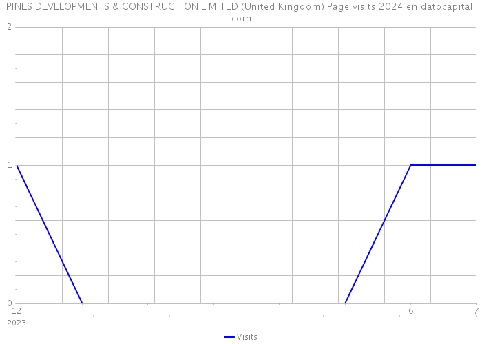 PINES DEVELOPMENTS & CONSTRUCTION LIMITED (United Kingdom) Page visits 2024 