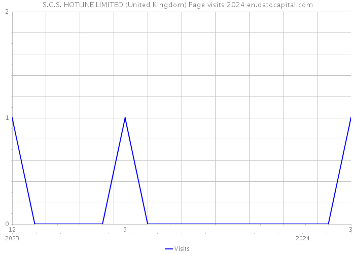 S.C.S. HOTLINE LIMITED (United Kingdom) Page visits 2024 