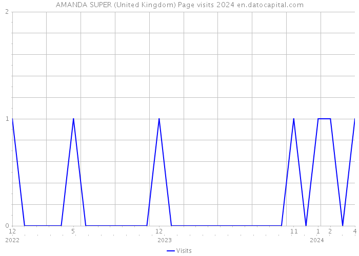 AMANDA SUPER (United Kingdom) Page visits 2024 