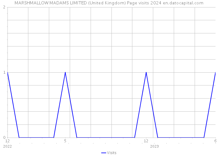 MARSHMALLOW MADAMS LIMITED (United Kingdom) Page visits 2024 