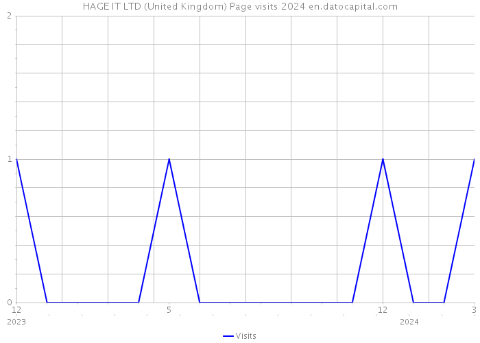HAGE IT LTD (United Kingdom) Page visits 2024 