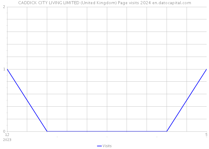 CADDICK CITY LIVING LIMITED (United Kingdom) Page visits 2024 