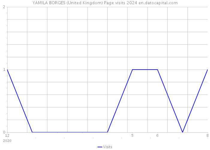 YAMILA BORGES (United Kingdom) Page visits 2024 