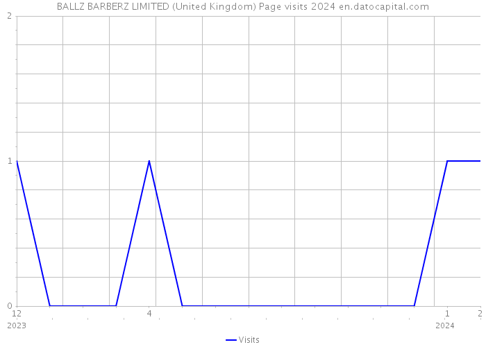 BALLZ BARBERZ LIMITED (United Kingdom) Page visits 2024 