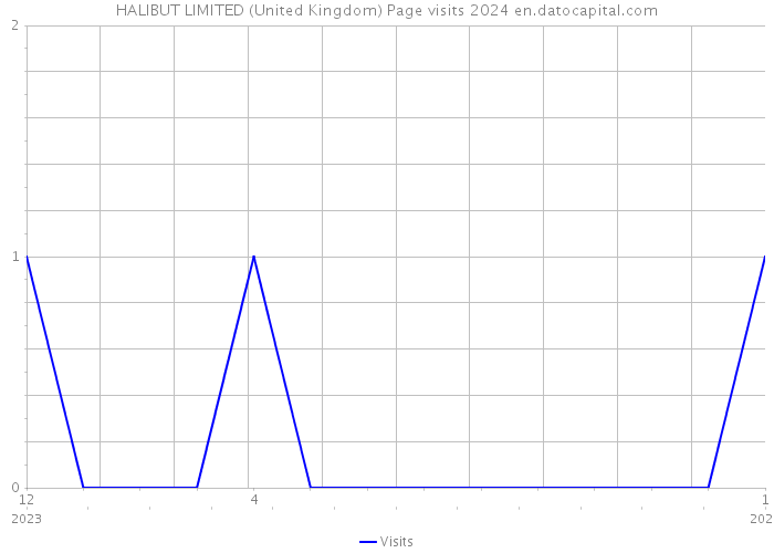 HALIBUT LIMITED (United Kingdom) Page visits 2024 