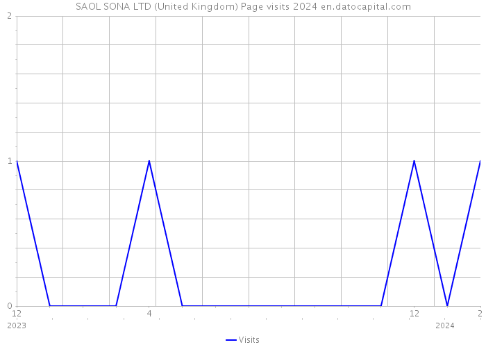 SAOL SONA LTD (United Kingdom) Page visits 2024 