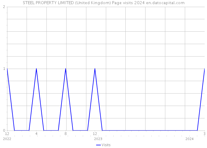 STEEL PROPERTY LIMITED (United Kingdom) Page visits 2024 