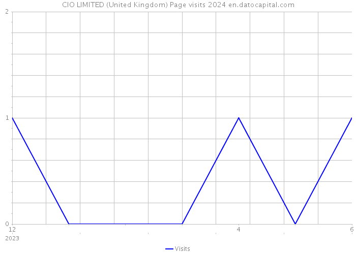 CIO LIMITED (United Kingdom) Page visits 2024 