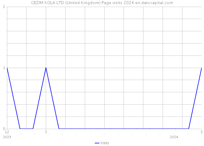GEZIM KOLA LTD (United Kingdom) Page visits 2024 