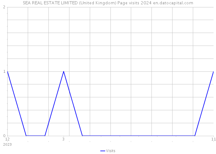 SEA REAL ESTATE LIMITED (United Kingdom) Page visits 2024 