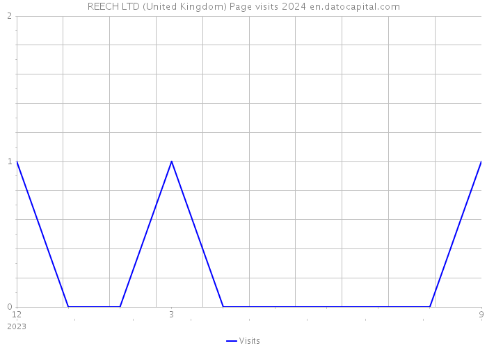 REECH LTD (United Kingdom) Page visits 2024 