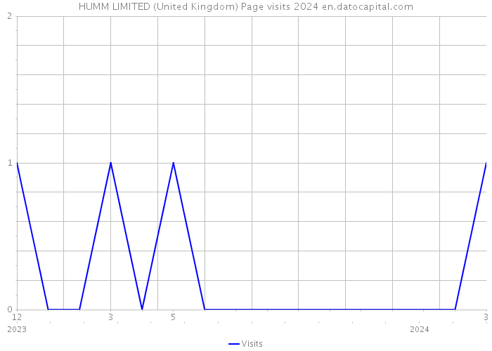 HUMM LIMITED (United Kingdom) Page visits 2024 