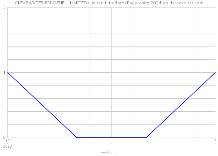 CLEARWATER BRUDENELL LIMITED (United Kingdom) Page visits 2024 