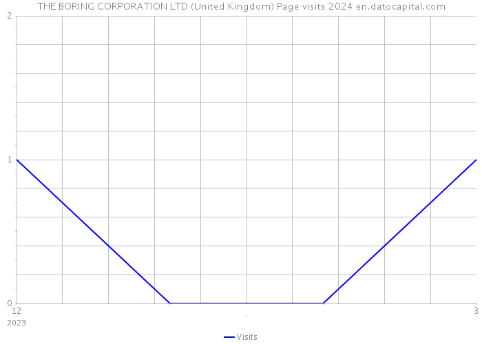 THE BORING CORPORATION LTD (United Kingdom) Page visits 2024 