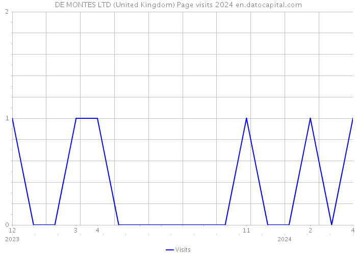 DE MONTES LTD (United Kingdom) Page visits 2024 