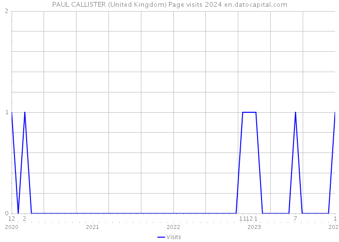 PAUL CALLISTER (United Kingdom) Page visits 2024 