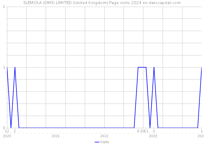 SLEMCKA (DMS) LIMITED (United Kingdom) Page visits 2024 