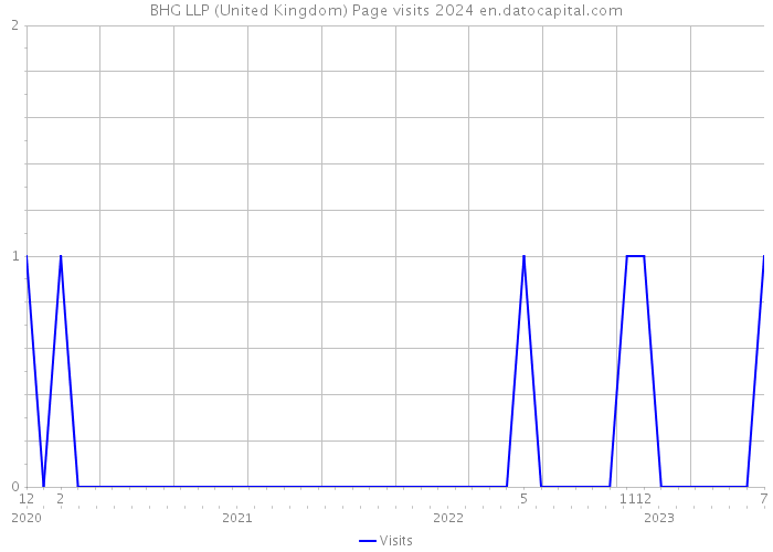 BHG LLP (United Kingdom) Page visits 2024 