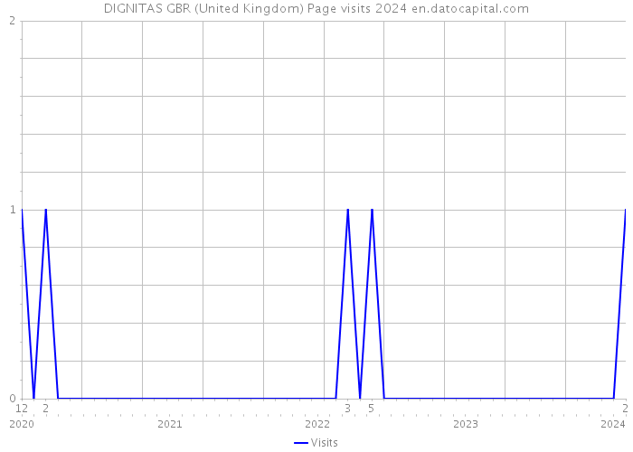DIGNITAS GBR (United Kingdom) Page visits 2024 