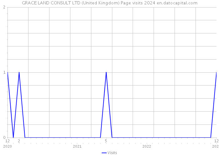 GRACE LAND CONSULT LTD (United Kingdom) Page visits 2024 