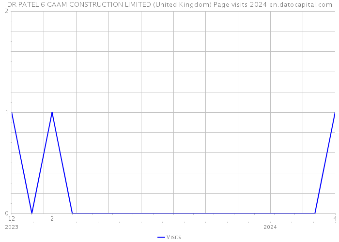 DR PATEL 6 GAAM CONSTRUCTION LIMITED (United Kingdom) Page visits 2024 