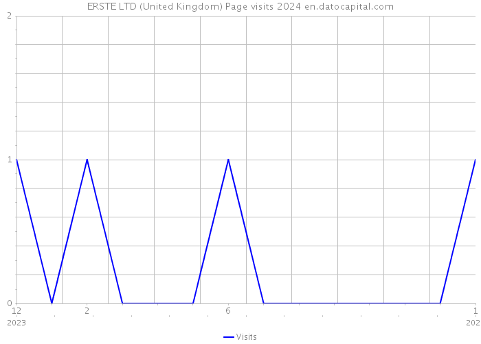 ERSTE LTD (United Kingdom) Page visits 2024 
