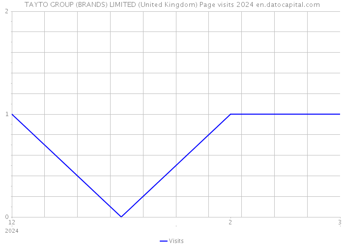 TAYTO GROUP (BRANDS) LIMITED (United Kingdom) Page visits 2024 