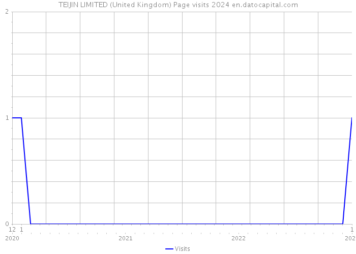 TEIJIN LIMITED (United Kingdom) Page visits 2024 