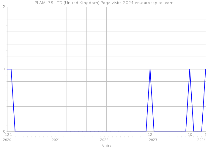 PLAMI 73 LTD (United Kingdom) Page visits 2024 
