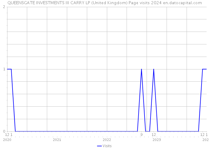 QUEENSGATE INVESTMENTS III CARRY LP (United Kingdom) Page visits 2024 