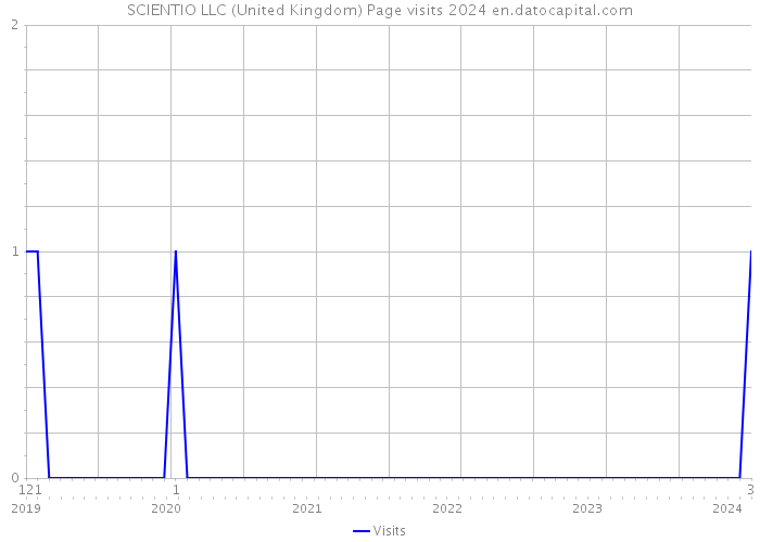 SCIENTIO LLC (United Kingdom) Page visits 2024 