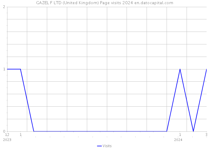 GAZEL F LTD (United Kingdom) Page visits 2024 