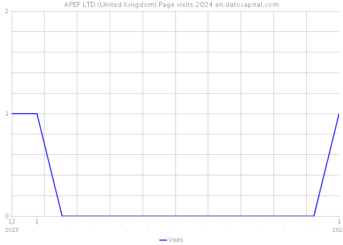 APEF LTD (United Kingdom) Page visits 2024 