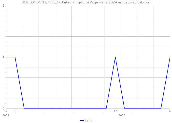 SCR LONDON LIMITED (United Kingdom) Page visits 2024 