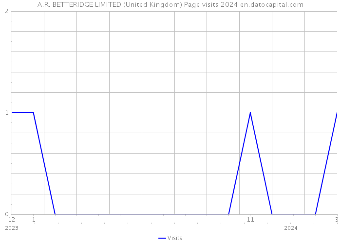 A.R. BETTERIDGE LIMITED (United Kingdom) Page visits 2024 