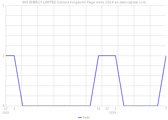 IRIS ENERGY LIMITED (United Kingdom) Page visits 2024 