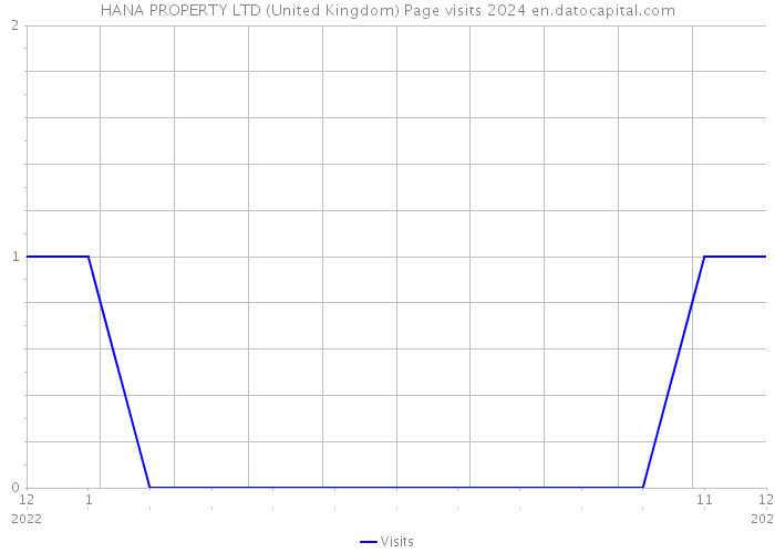 HANA PROPERTY LTD (United Kingdom) Page visits 2024 