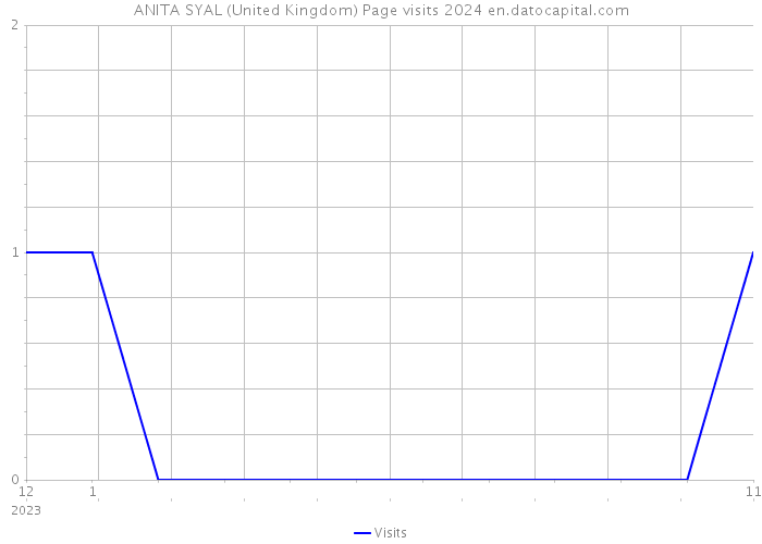 ANITA SYAL (United Kingdom) Page visits 2024 