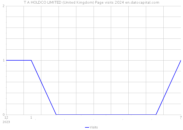 T A HOLDCO LIMITED (United Kingdom) Page visits 2024 