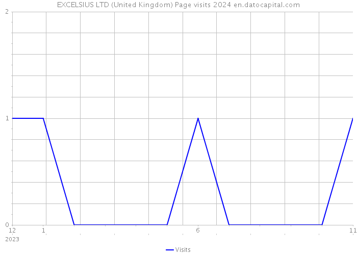 EXCELSIUS LTD (United Kingdom) Page visits 2024 