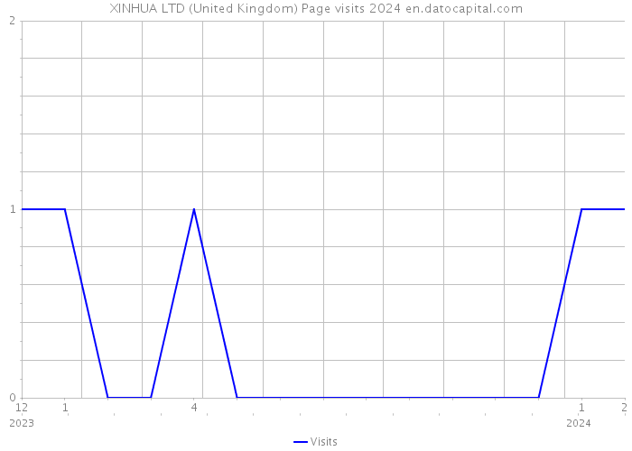 XINHUA LTD (United Kingdom) Page visits 2024 