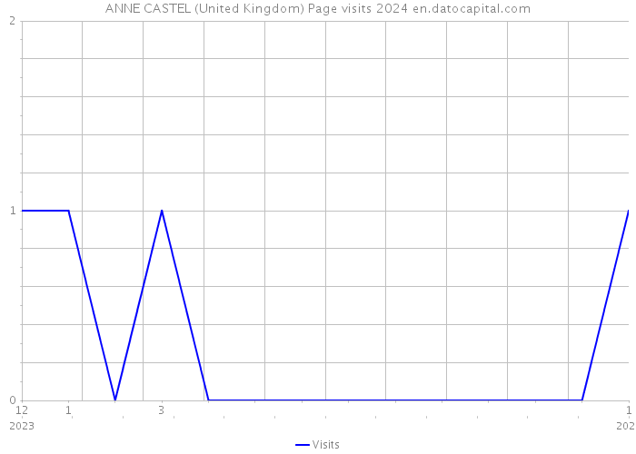ANNE CASTEL (United Kingdom) Page visits 2024 