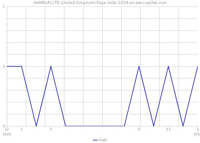 HAMRUN LTD (United Kingdom) Page visits 2024 