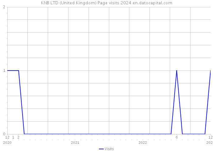 KNB LTD (United Kingdom) Page visits 2024 